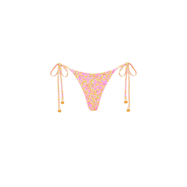 Thong Tie Side Bikini Bottom - Bubblegum Pink Ribbed –KulaniKinisEurope