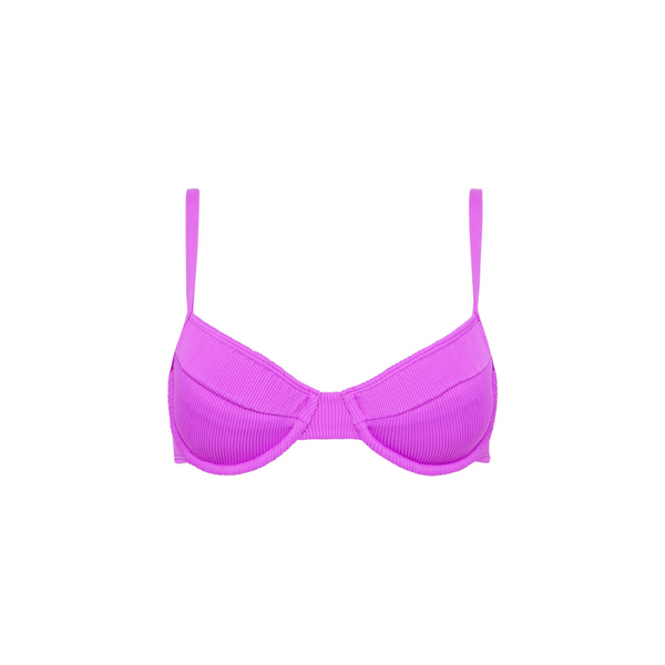 Underwire Bralette Bikini Top-Alani Bralette Bikini Top - Purple
