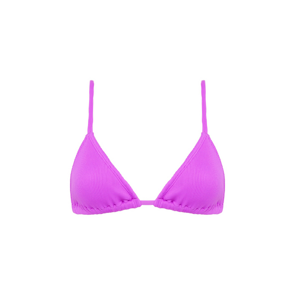Bralette Bikini Top - Electric Violet Ribbed –Kulani Kinis