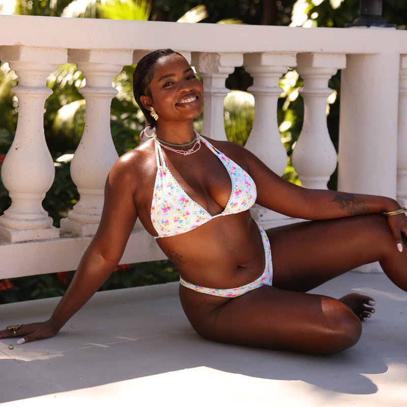 Halter Bralette Bikini Top - Havana Heat –Kulani Kinis