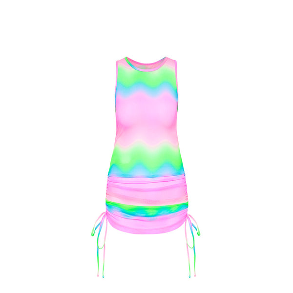 Summer Mesh Mini Dress - Candy Clouds