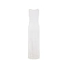 Crochet Plunge Maxi Dress - Ivory