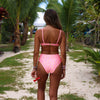 High Hip Cheeky Bikini Bottom - Sherbet Shimmer