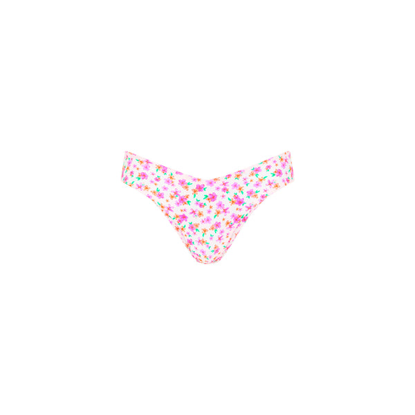 Cheeky V Bikini Bottom - Flamingo Flora