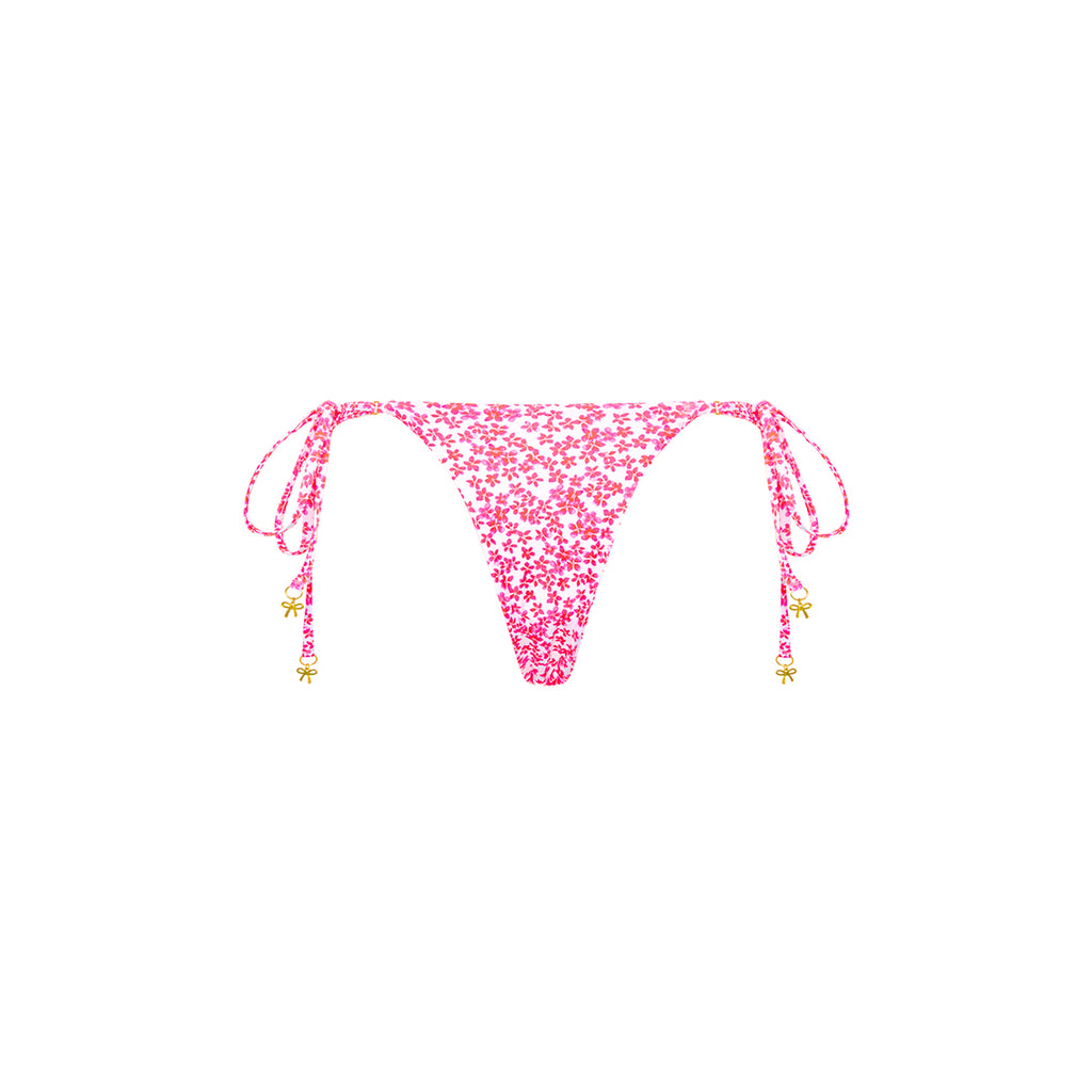 Thong Tie Side Bikini Bottom - Lovebug