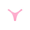 Retro Y Thong Bikini Bottom - Taffy Pink Ribbed