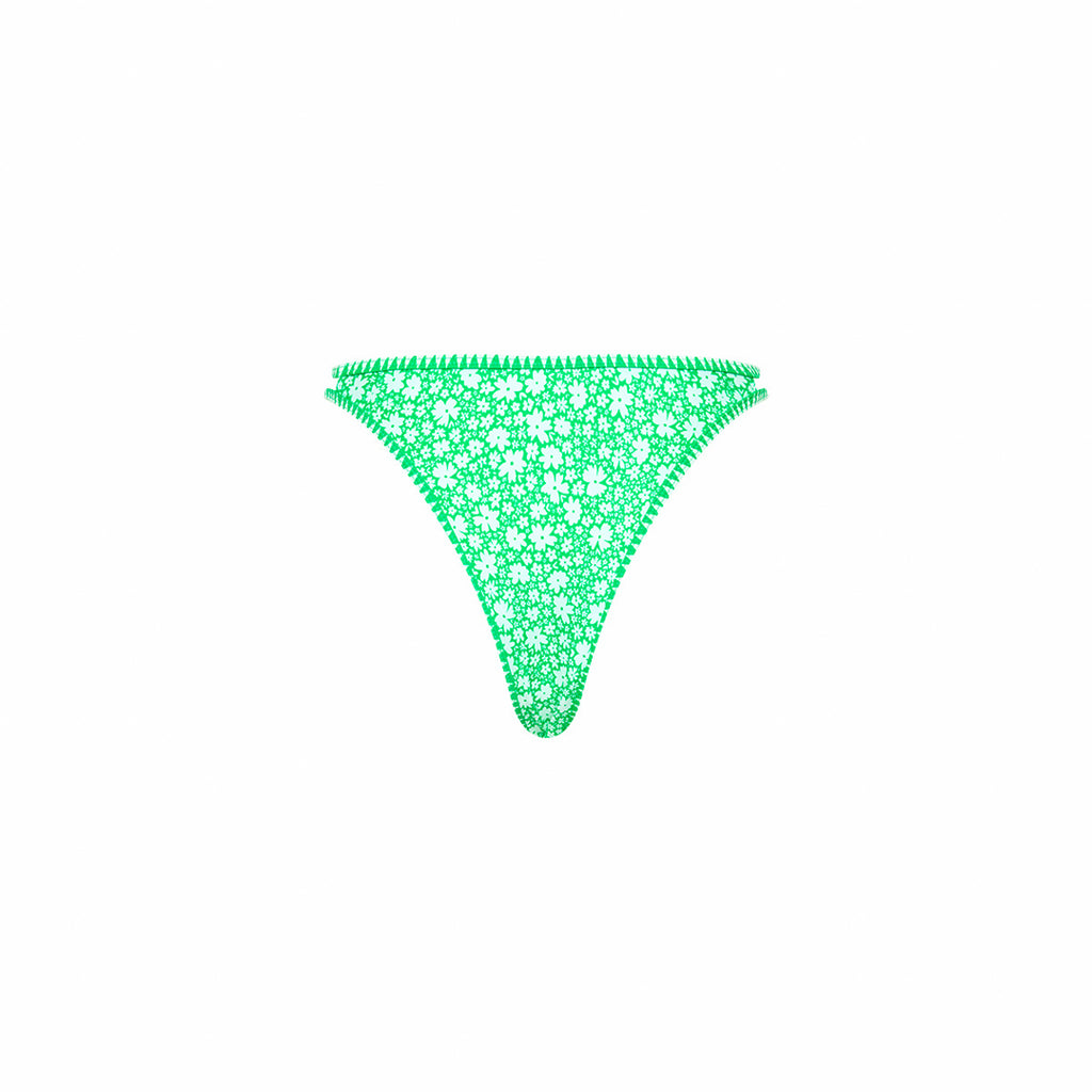 Twin Strap Cheeky Bikini Bottom - Tequila Spritz