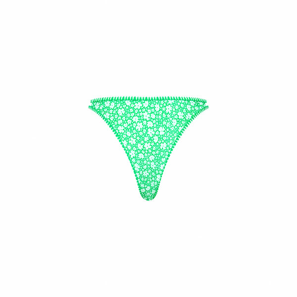 Twin Strap Cheeky Bikini Bottom - Tequila Spritz