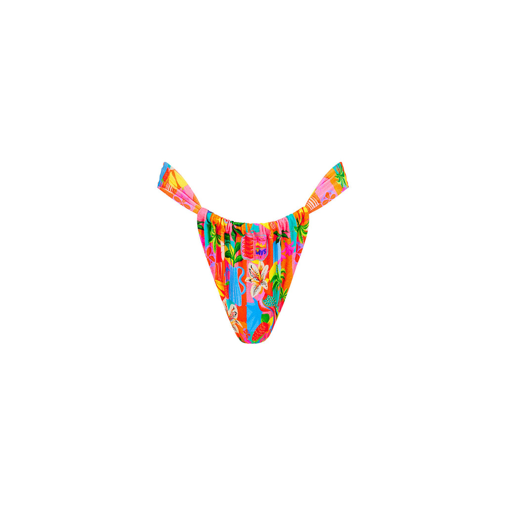 Ruched Thong Bikini Bottom - Havana Haven