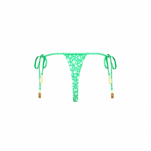 Micro Thong Tie Side Bikini Bottom - Tequila Spritz