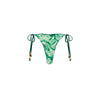 Lettuce Edge Thong Tie Bikini Bottom - Emerald Tides