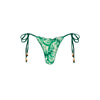 Lettuce Edge Thong Tie Bikini Bottom - Emerald Tides