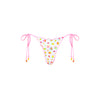 Lettuce Edge Thong Tie Bikini Bottom - Cutie Frutti