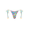 Lettuce Edge Thong Tie Bikini Bottom - Mermaid Garden