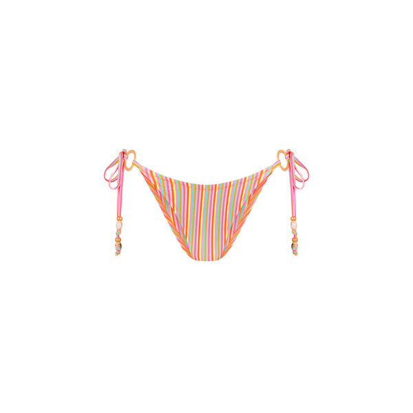 Ring Cheeky Tie Bikini Bottom - Sunshine Sorbet