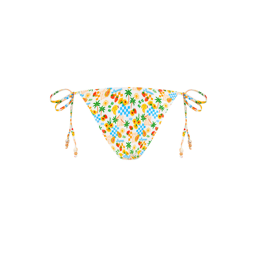 Dipped Cheeky Tie Bikini Bottom - Suncatcher