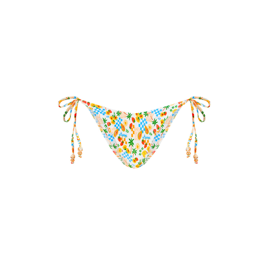 Dipped Cheeky Tie Bikini Bottom - Suncatcher