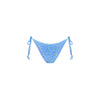 Shirred Dipped Cheeky Tie Bikini Bottom - Lemon Bloom