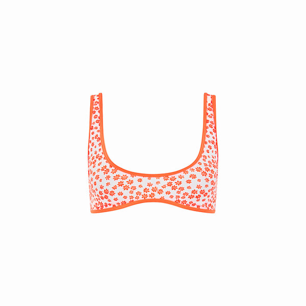 Bind Slim Scoop Bikini Top - Orange Fantasy