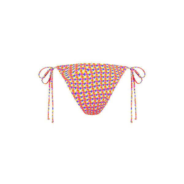 Dipped Cheeky Tie Bikini Bottom - Astro Pop