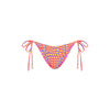 Dipped Cheeky Tie Bikini Bottom - Astro Pop