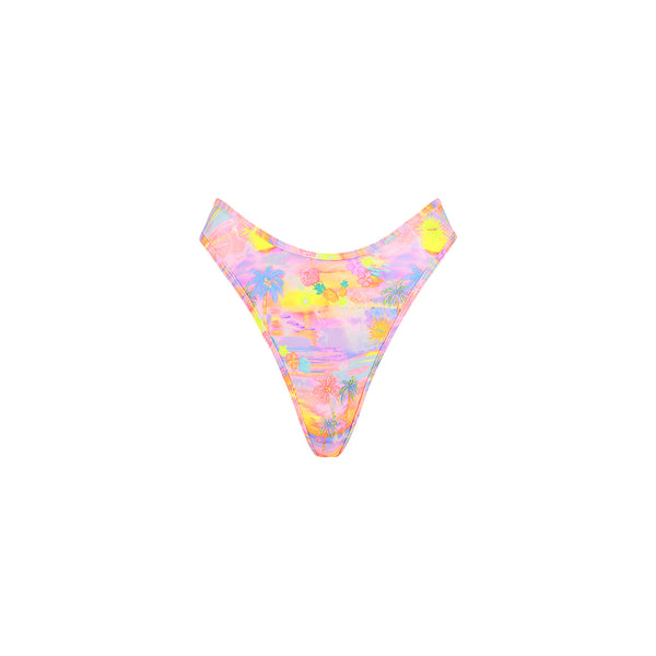 High Leg Thong Bikini Bottom - Sunset Universe