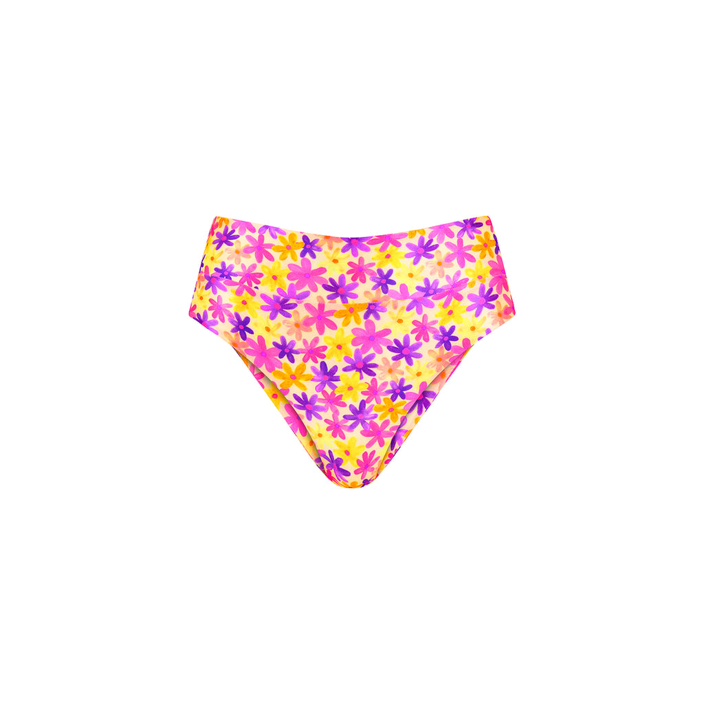 High Waist Cheeky Bikini Bottom - Daisy Dreamer