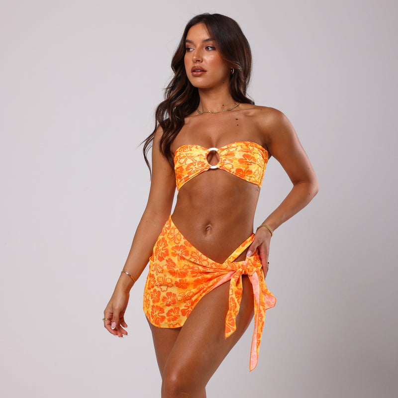 Brazilian Thong Bikini Bottom - Tangerine Dreams –Kulani Kinis