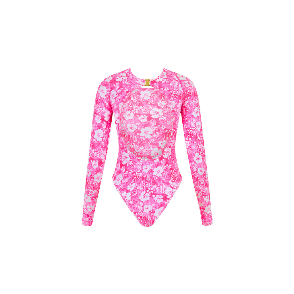 Long Sleeve Surf Suit - Island Blush