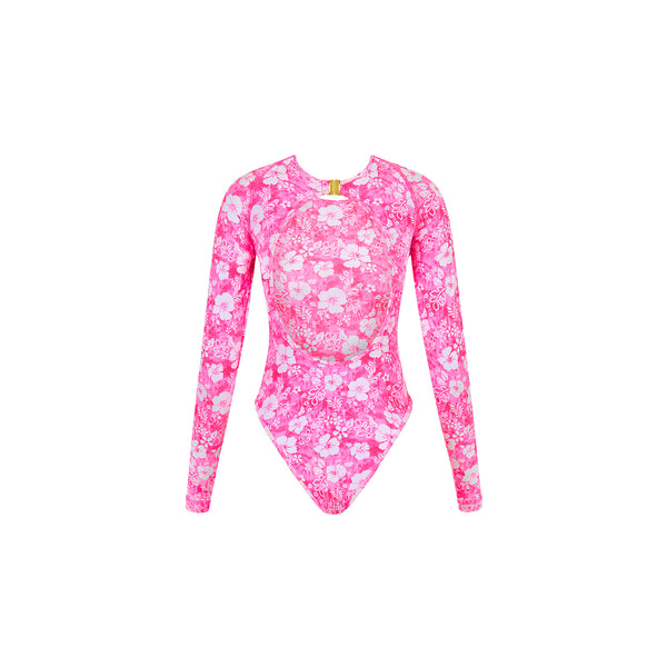 Long Sleeve Surf Suit - Island Blush