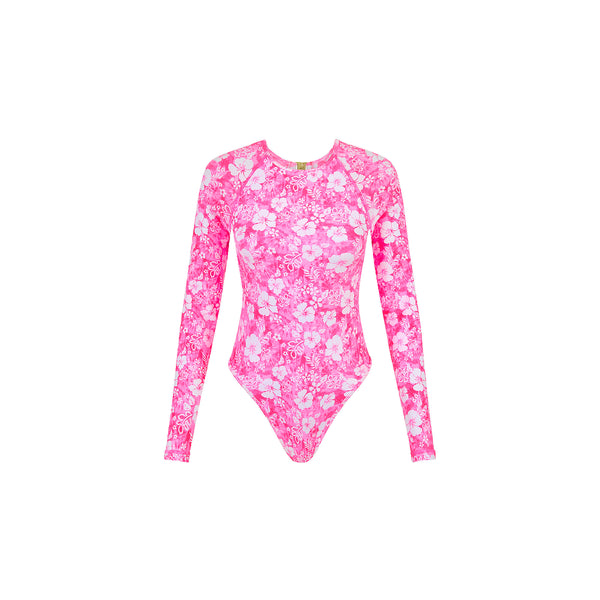 Long Sleeve Surf Suit - Island Blush