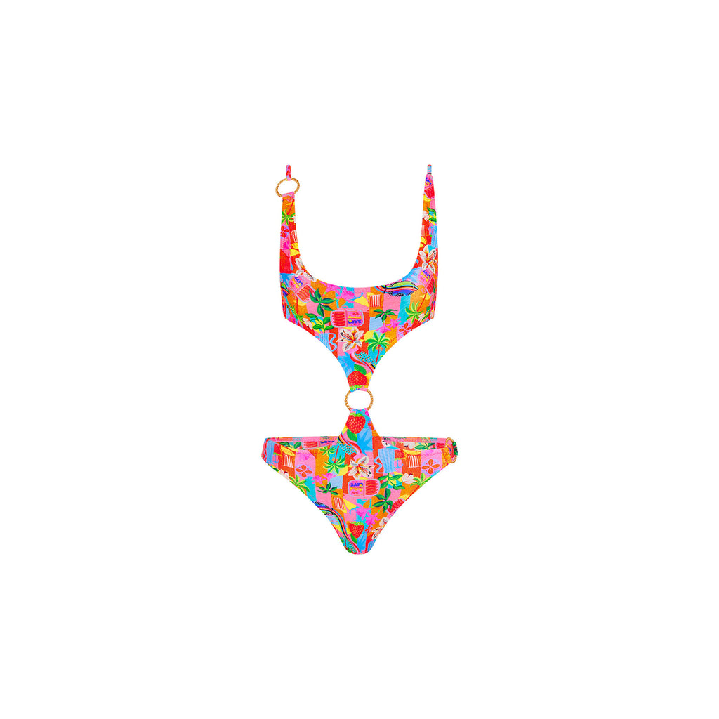 Retro Ring Cheeky One Piece - Havana Haven