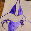 Ring Cheeky Tie Bikini Bottom - Amethyst