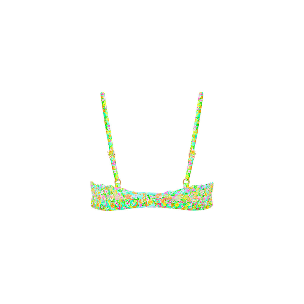 Lace Triangle Bra - Wild Flower