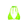 Halter Bralette Bikini Top - Aloha Lime