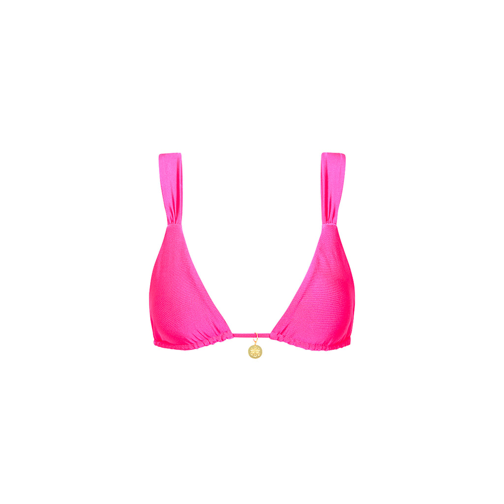 Slide Bralette Bikini Top - Posh Pink