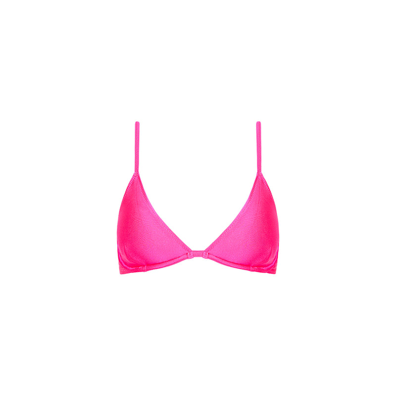 Underwire Triangle B-C Cup Bikini Top - Posh Pink