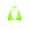 Bind Tie Halter Bikini Top - Aloha Lime