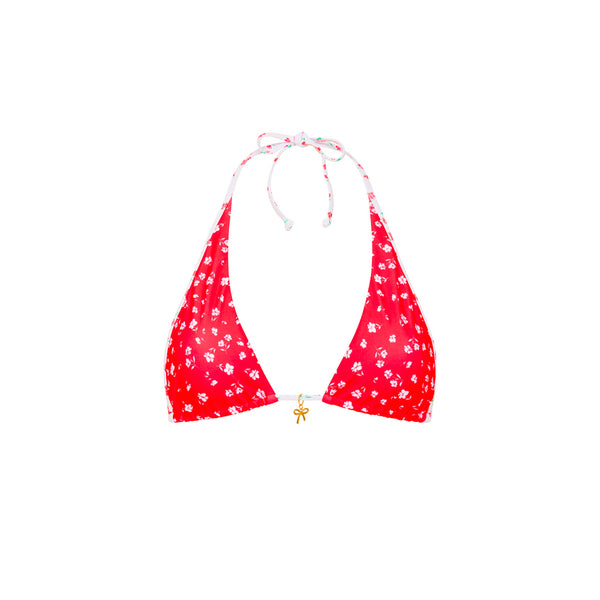 Bind Tie Halter Bikini Top - Cherry Cove