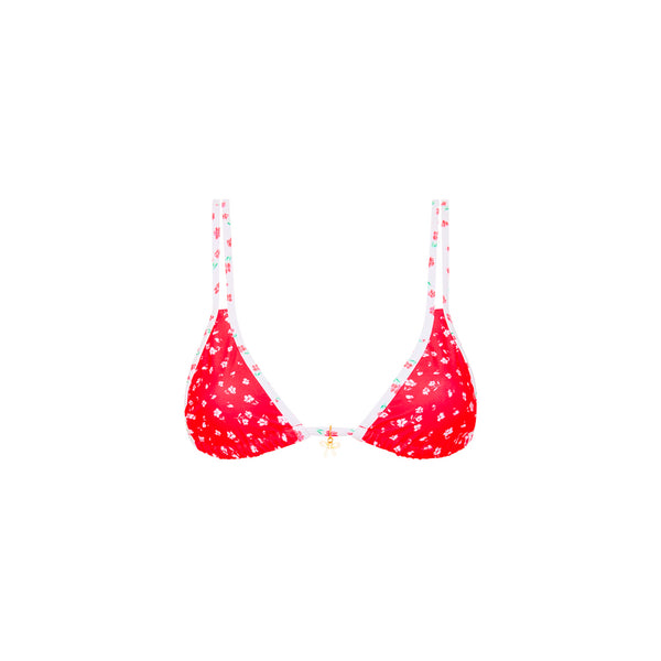 Twin Strap Bralette Bikini Top - Cherry Cove