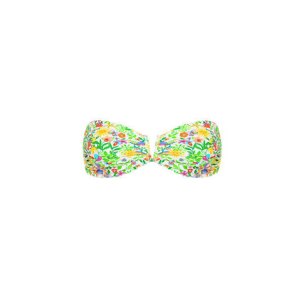 V Strapless Bandeau Bikini Top - Desert Disco