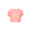 Mesh Cropped Tee - Sherbet Shimmer