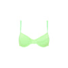 Ditzy Underwire Bra Bikini Top - Luau Lime Ribbed