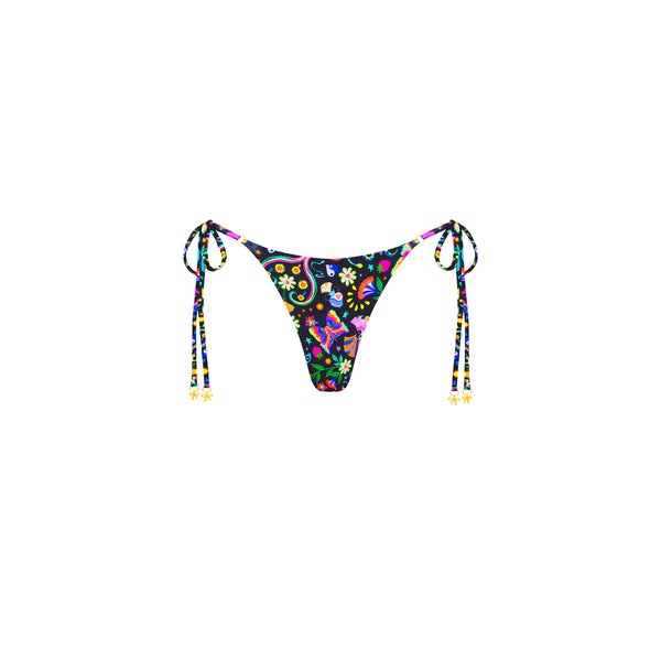 Thong Tie Side Bikini Bottom - Midnight Drive