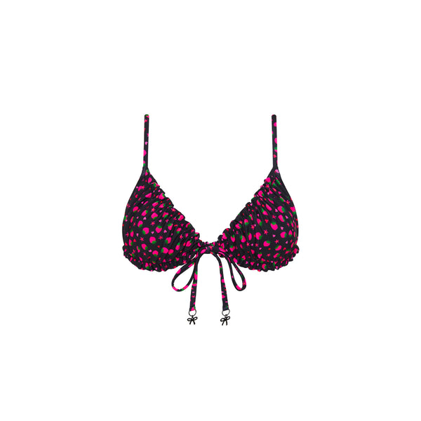 Ruched Bow Bralette Bikini Top - Ruby Kisses