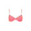 Ditzy Underwire Bra Bikini Top - Berry Blush