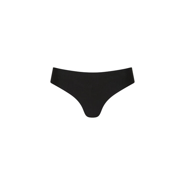 Mid-Rise Brazilian Bikini Bottom - Moonlight Black