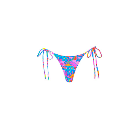 Thong Tie Side Bikini Bottom - Rio Rainbow –Kulani Kinis