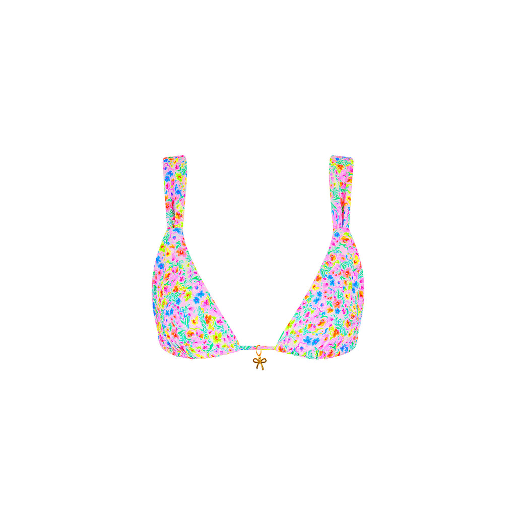 Slide Bralette Bikini Top - Moonflower