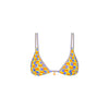 Twin Strap Bralette Bikini Top - Sunburst